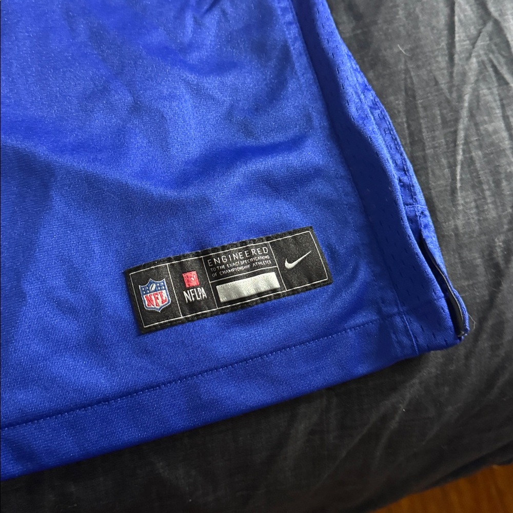 New York Giants #9 Malik Nabers NFL Classic Edition Home Nike Jersey - Picture 5 of 8